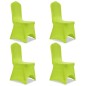 vidaXL Stretch Stuhlbezug 4 Stück Grün vidaXL Stretch Stuhlbezug 4 Stück Grün