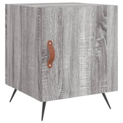 vidaXL Nachttisch Grau Sonoma 40x40x50 cm Holzwerkstoff