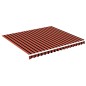 vidaXL Markisenbespannung Orange und Braun 4x3,5 m vidaXL Markisenbespannung Orange und Braun 4x3,5 m