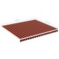 vidaXL Markisenbespannung Orange und Braun 4x3,5 m vidaXL Markisenbespannung Orange und Braun 4x3,5 m