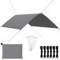 vidaXL Outdoor-Tarp 3x2 m Grau vidaXL Outdoor-Tarp 3x2 m Grau