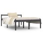 vidaXL Massivholzbett Grau Kiefer 140x190 cm vidaXL Massivholzbett Grau Kiefer 140x190 cm