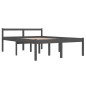 vidaXL Massivholzbett Grau Kiefer 140x190 cm vidaXL Massivholzbett Grau Kiefer 140x190 cm
