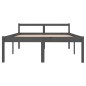 vidaXL Massivholzbett Grau Kiefer 140x190 cm vidaXL Massivholzbett Grau Kiefer 140x190 cm