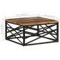 vidaXL Couchtisch 68x68x35 cm Altholz Massiv vidaXL Couchtisch 68x68x35 cm Altholz Massiv