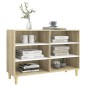vidaXL Sideboard Weiß und Sonoma-Eiche 103,5x35x70 cm Holzwerkstoff vidaXL Sideboard Weiß und Sonoma-Eiche 103,5x35x70 cm Holzwerkstoff