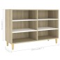 vidaXL Sideboard Weiß und Sonoma-Eiche 103,5x35x70 cm Holzwerkstoff vidaXL Sideboard Weiß und Sonoma-Eiche 103,5x35x70 cm Holzwerkstoff
