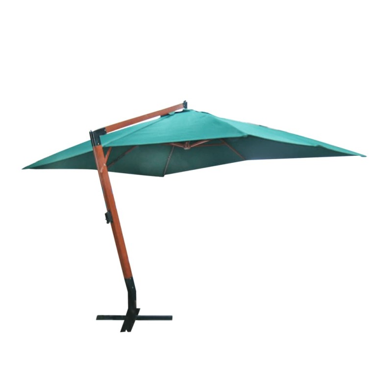 vidaXL Ampelschirm Melia 300x400 cm Grün vidaXL Ampelschirm Melia 300x400 cm Grün