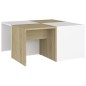 vidaXL Couchtische 4 Stk. Weiß Sonoma-Eiche 33x33x33 cm Holzwerkstoff vidaXL Couchtische 4 Stk. Weiß Sonoma-Eiche 33x33x33 cm Holzwerkstoff