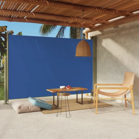 vidaXL Seitenmarkise Ausziehbar 200x300 cm Blau