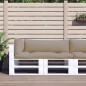 Palettenkissen 3-tlg. Taupe Stoff Palettenkissen 3-tlg. Taupe Stoff