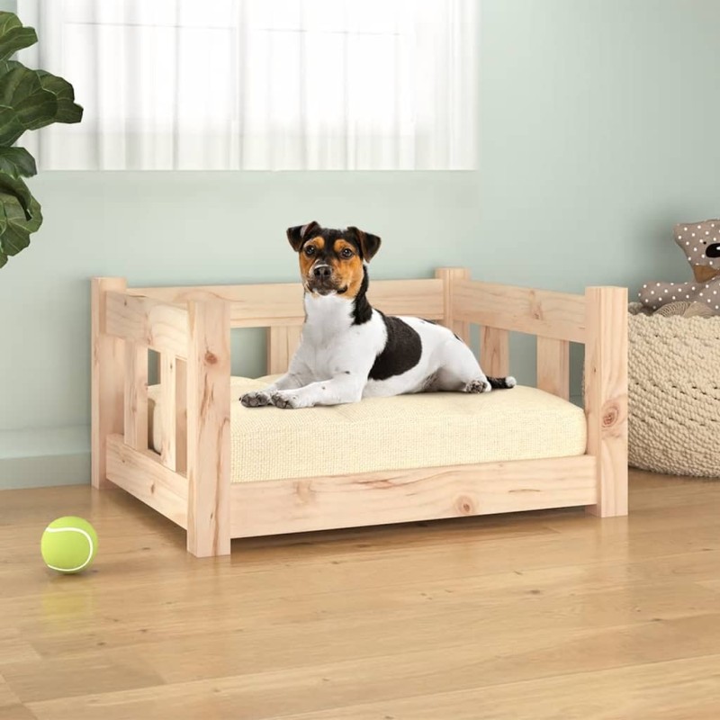 vidaXL Hundebett 55,5x45,5x28 cm Massivholz Kiefer vidaXL Hundebett 55,5x45,5x28 cm Massivholz Kiefer