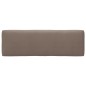 Palettenkissen 3-tlg. Taupe Stoff Palettenkissen 3-tlg. Taupe Stoff