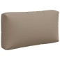 Palettenkissen 3-tlg. Taupe Stoff Palettenkissen 3-tlg. Taupe Stoff