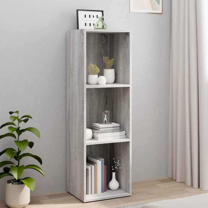 vidaXL Bücherschrank/TV-Schrank Grau Sonoma 36x30x114 cm Holzwerkstoff vidaXL Bücherschrank/TV-Schrank Grau Sonoma 36x30x114 cm Holzwerkstoff