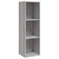 vidaXL Bücherschrank/TV-Schrank Grau Sonoma 36x30x114 cm Holzwerkstoff vidaXL Bücherschrank/TV-Schrank Grau Sonoma 36x30x114 cm Holzwerkstoff