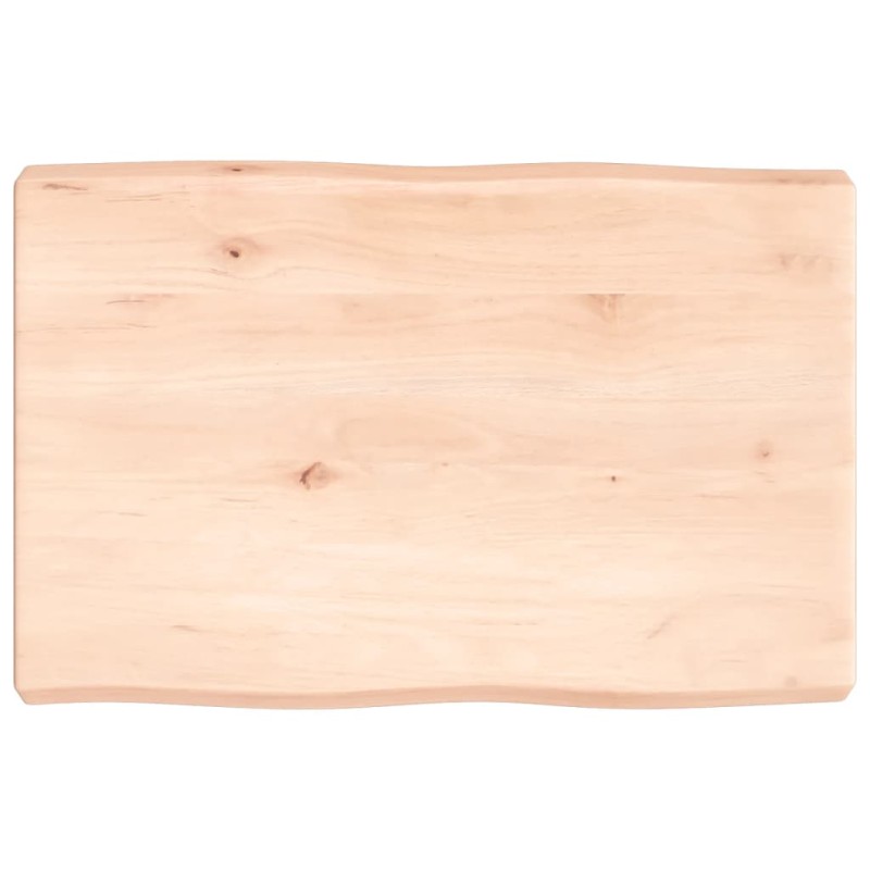 vidaXL Tischplatte 60x40x6 cm Massivholz Eiche Unbehandelt Baumkante vidaXL Tischplatte 60x40x6 cm Massivholz Eiche Unbehandelt Baumkante