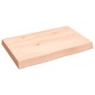 vidaXL Tischplatte 60x40x6 cm Massivholz Eiche Unbehandelt Baumkante vidaXL Tischplatte 60x40x6 cm Massivholz Eiche Unbehandelt Baumkante