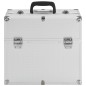 vidaXL Kosmetikkoffer 37x24x35 cm Silbern Aluminium vidaXL Kosmetikkoffer 37x24x35 cm Silbern Aluminium