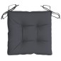 Stuhlkissen 6 Stk. Anthrazit 50x50x7 cm Oxford-Gewebe Stuhlkissen 6 Stk. Anthrazit 50x50x7 cm Oxford-Gewebe