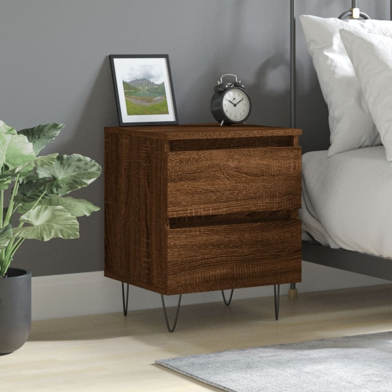 vidaXL Nachttisch Braun Eichen-Optik 40x35x50 cm Holzwerkstoff vidaXL Nachttisch Braun Eichen-Optik 40x35x50 cm Holzwerkstoff