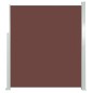 vidaXL Seitenmarkise Ausziehbar 160x500 cm Braun vidaXL Seitenmarkise Ausziehbar 160x500 cm Braun