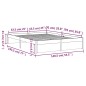 vidaXL Massivholzbett Weiß 135x190 cm Double Kiefer vidaXL Massivholzbett Weiß 135x190 cm Double Kiefer
