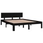 vidaXL Massivholzbett Schwarz Kiefer 140x190 cm vidaXL Massivholzbett Schwarz Kiefer 140x190 cm