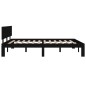 vidaXL Massivholzbett Schwarz Kiefer 140x190 cm vidaXL Massivholzbett Schwarz Kiefer 140x190 cm