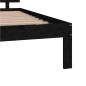 vidaXL Massivholzbett Schwarz Kiefer 140x190 cm vidaXL Massivholzbett Schwarz Kiefer 140x190 cm