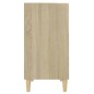 vidaXL Sideboard Weiß Sonoma-Eiche 57x35x70 cm Holzwerkstoff vidaXL Sideboard Weiß Sonoma-Eiche 57x35x70 cm Holzwerkstoff