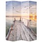 vidaXL Raumteiler klappbar 160 x 170 cm See mit Steg vidaXL Raumteiler klappbar 160 x 170 cm See mit Steg