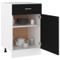 vidaXL Schubunterschrank Schwarz 50x46x81,5 cm Holzwerkstoff vidaXL Schubunterschrank Schwarz 50x46x81,5 cm Holzwerkstoff
