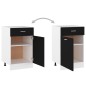 vidaXL Schubunterschrank Schwarz 50x46x81,5 cm Holzwerkstoff vidaXL Schubunterschrank Schwarz 50x46x81,5 cm Holzwerkstoff