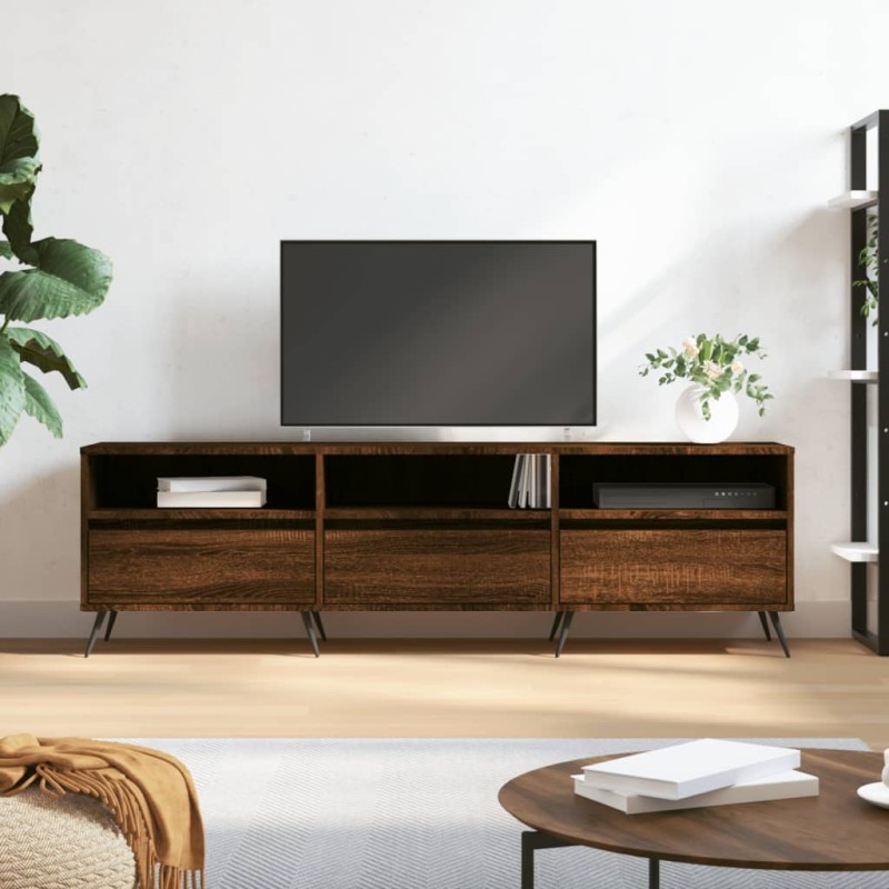 vidaXL TV-Schrank Braun Eichen-Optik 150x30x44,5 cm Holzwerkstoff vidaXL TV-Schrank Braun Eichen-Optik 150x30x44,5 cm Holzwerkstoff