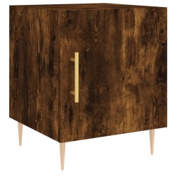 vidaXL Nachttisch Räuchereiche 40x40x50 cm Holzwerkstoff