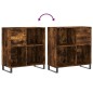 vidaXL Plattenschrank Räuchereiche 84,5x38x89 cm Holzwerkstoff vidaXL Plattenschrank Räuchereiche 84,5x38x89 cm Holzwerkstoff