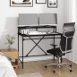 vidaXL Schreibtisch Schwarz 100x50x90 cm Holzwerkstoff und Eisen vidaXL Schreibtisch Schwarz 100x50x90 cm Holzwerkstoff und Eisen