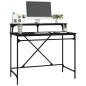 vidaXL Schreibtisch Schwarz 100x50x90 cm Holzwerkstoff und Eisen vidaXL Schreibtisch Schwarz 100x50x90 cm Holzwerkstoff und Eisen