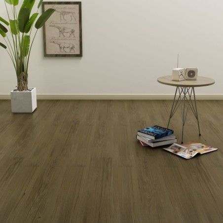 vidaXL PVC Laminat Dielen Selbstklebend 4,46 m² 3 mm Braun 