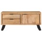 vidaXL Couchtisch 90x50x40 cm Massivholz Akazie mit Naturkanten vidaXL Couchtisch 90x50x40 cm Massivholz Akazie mit Naturkanten