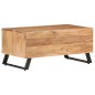 vidaXL Couchtisch 90x50x40 cm Massivholz Akazie mit Naturkanten vidaXL Couchtisch 90x50x40 cm Massivholz Akazie mit Naturkanten