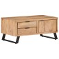 vidaXL Couchtisch 90x50x40 cm Massivholz Akazie mit Naturkanten vidaXL Couchtisch 90x50x40 cm Massivholz Akazie mit Naturkanten