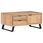 vidaXL Couchtisch 90x50x40 cm Massivholz Akazie mit Naturkanten vidaXL Couchtisch 90x50x40 cm Massivholz Akazie mit Naturkanten