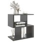 vidaXL Nachttisch Hochglanz-Grau 50x30x51,5 cm Holzwerkstoff vidaXL Nachttisch Hochglanz-Grau 50x30x51,5 cm Holzwerkstoff