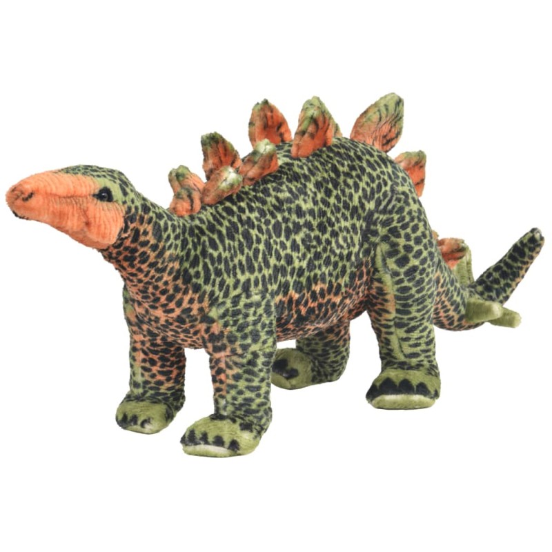 vidaXL Plüschtier Stegosaurus Stehend Plüsch Grün und Orange XXL vidaXL Plüschtier Stegosaurus Stehend Plüsch Grün und Orange XXL
