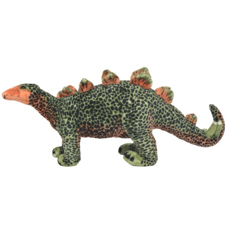 vidaXL Plüschtier Stegosaurus Stehend Plüsch Grün und Orange XXL