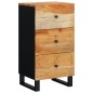 vidaXL Sideboard mit 3 Schubladen 40x33,5x75 cm Massivholz Akazie vidaXL Sideboard mit 3 Schubladen 40x33,5x75 cm Massivholz Akazie