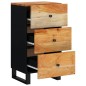 vidaXL Sideboard mit 3 Schubladen 40x33,5x75 cm Massivholz Akazie vidaXL Sideboard mit 3 Schubladen 40x33,5x75 cm Massivholz Akazie