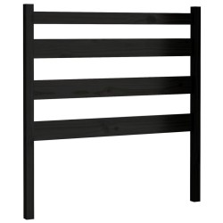 vidaXL Kopfteil Schwarz 106x4x100 cm Massivholz Kiefer